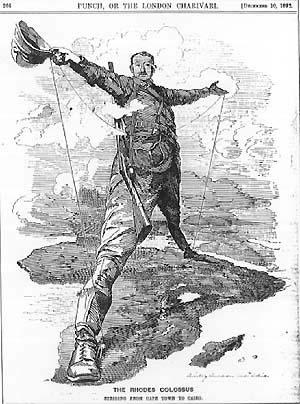 Nineteenth Century Caricature of Cecil Rhodes